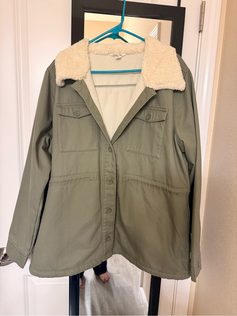 Women’s Olive Green Fleece Jacket
